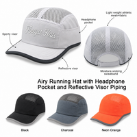 Quick Dry Airy Running Hat w/ Headphone Pocket