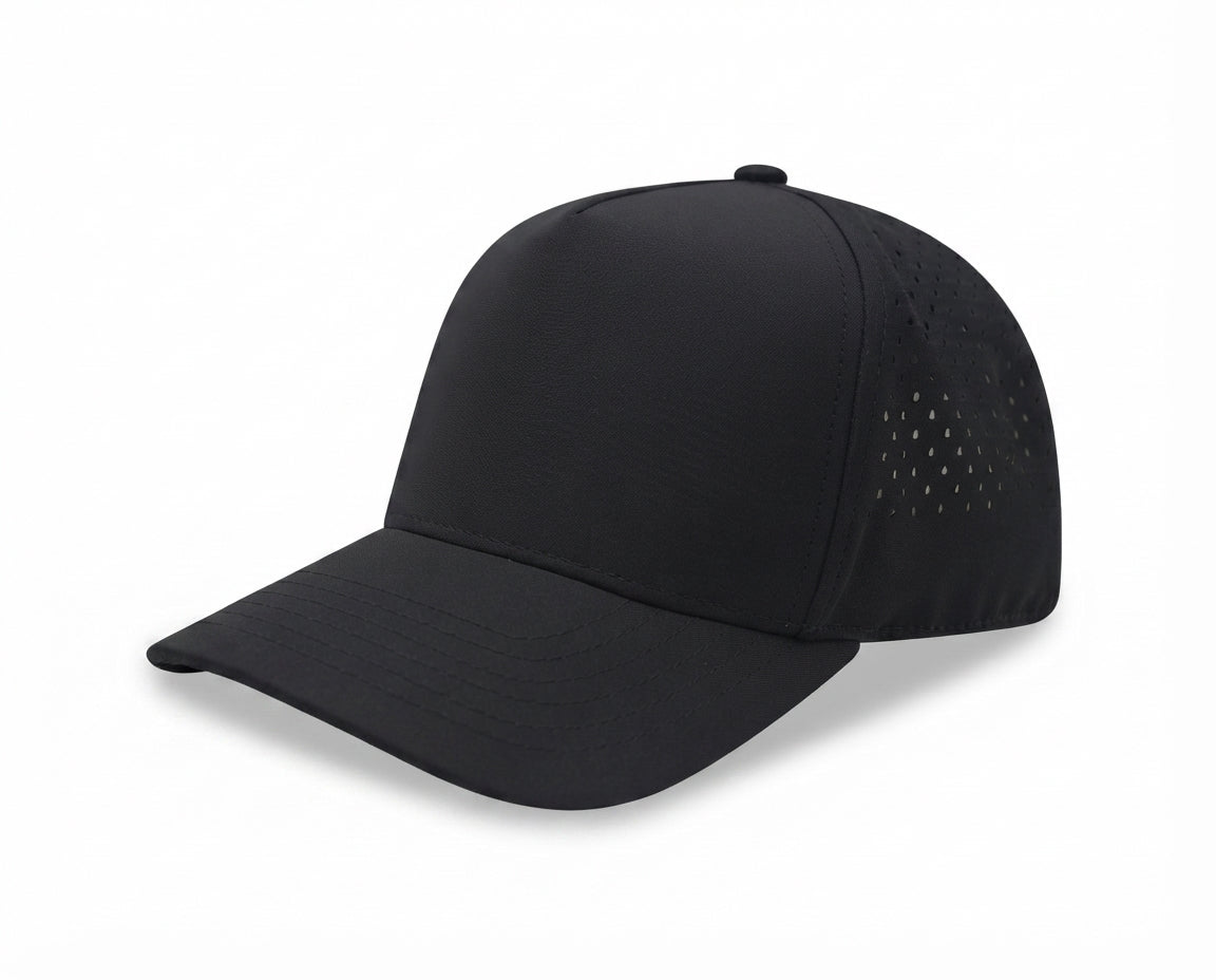 5 Panel Sport Trucker Cap w/Laser Cut Mesh Back