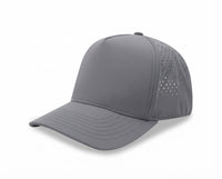 5 Panel Sport Trucker Cap w/Laser Cut Mesh Back