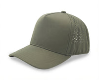 5 Panel Sport Trucker Cap w/Laser Cut Mesh Back