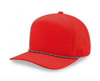 Sport Trucker Cap w/Laser Cut Mesh Back Rope Visor
