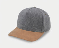 5 Panel Melton Wool Suede Cap