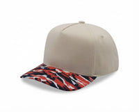 5 Panel Two Tone Camo Cap