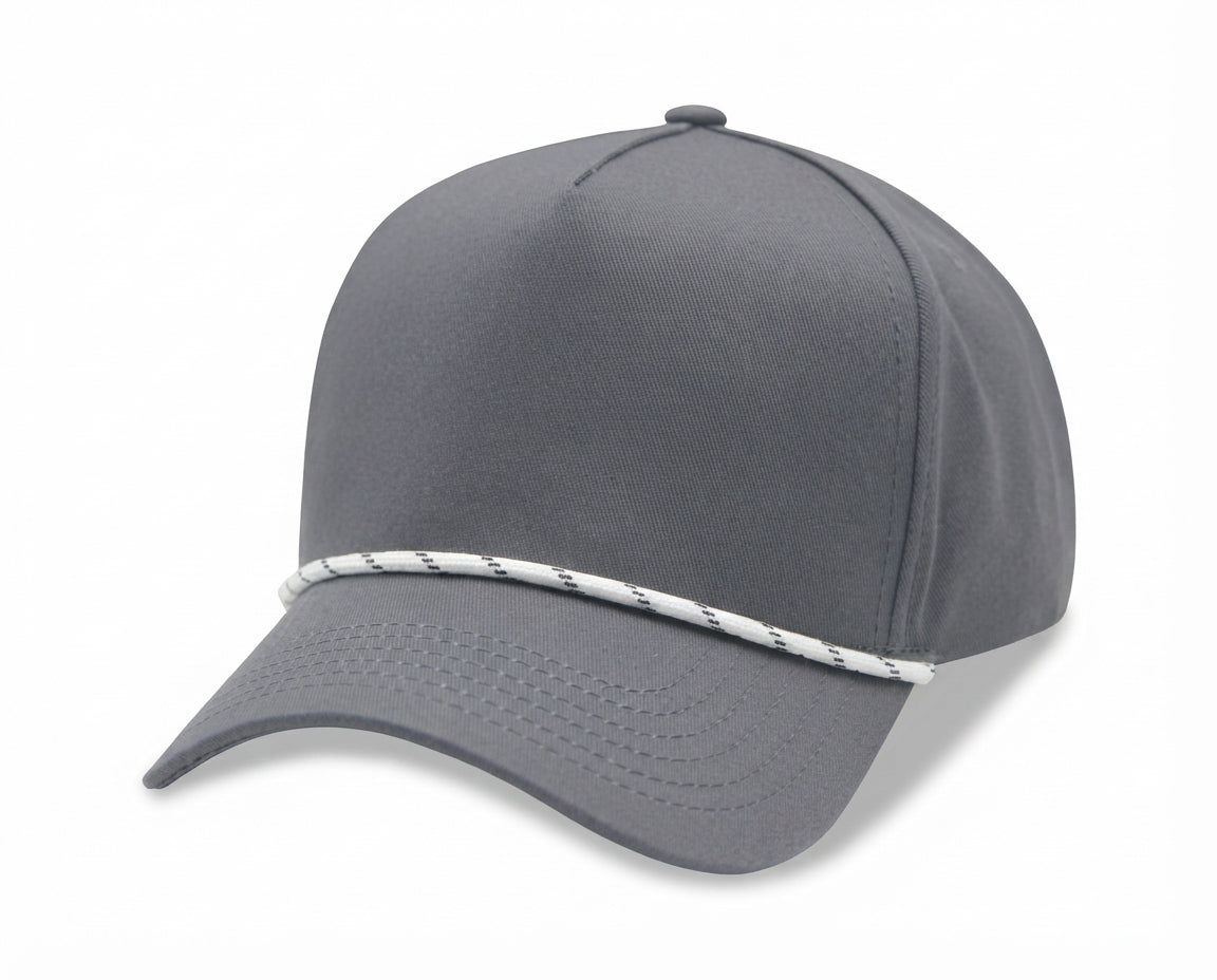 5 Panel High Profile AFrame Golf Cap w/Rope
