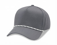 5 Panel High Profile AFrame Golf Cap w/Rope