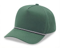 5 Panel High Profile AFrame Golf Cap w/Rope