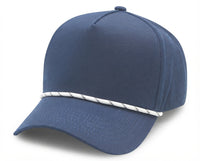 5 Panel High Profile AFrame Golf Cap w/Rope