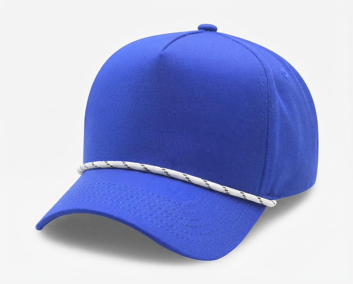 5 Panel High Profile AFrame Golf Cap w/Rope