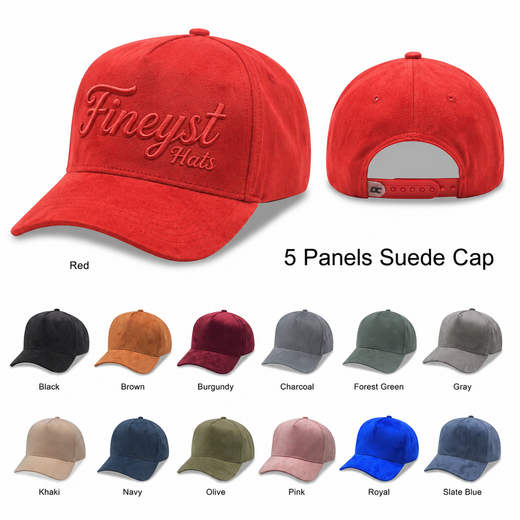 5 Panel Suede Cap