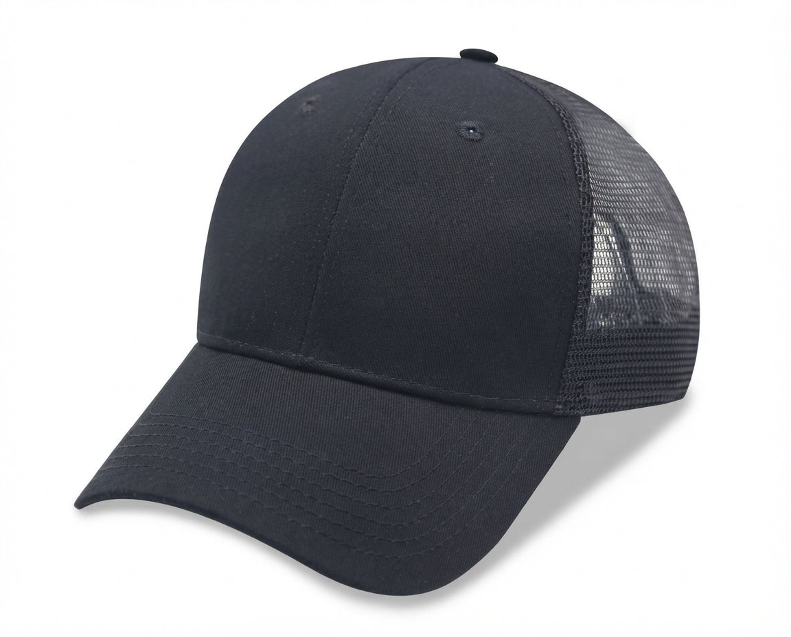6 Panel Ponytail Trucker Cap