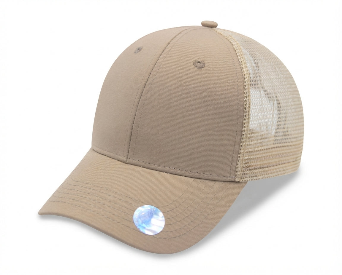 6 Panel Ponytail Trucker Cap