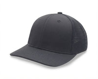 6 Panel Stretch Fit Mesh Back Snapback Trucker Cap