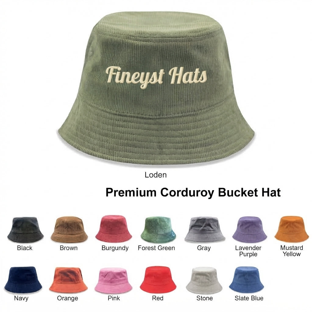 Corduroy Bucket Hat