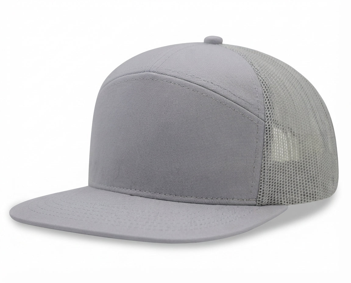 7 panel Hybrid trucker cap