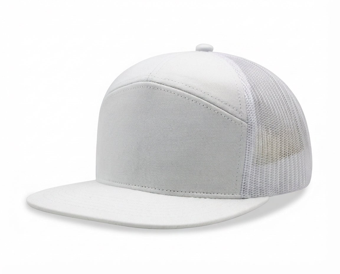 7 panel Hybrid trucker cap