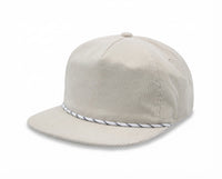 5 Panel Unstructed Corduroy Rope Hat