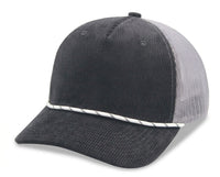 5 Panel Corduroy Rope Trucker Cap
