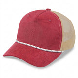Burgundy Red/Khaki Beige