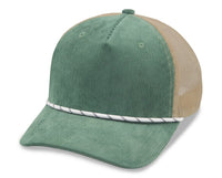 5 Panel Corduroy Rope Trucker Cap