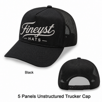 5 Panel Unstructured Trucker Cap