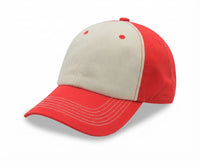 Relaxed Golf Cap With 2 Tones Pre Washed 100% Chino Twill