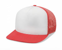 5 Panel Flat Bill Snapback Trucker Cap
