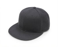 6 Panel Fitted Flat Bill Cap