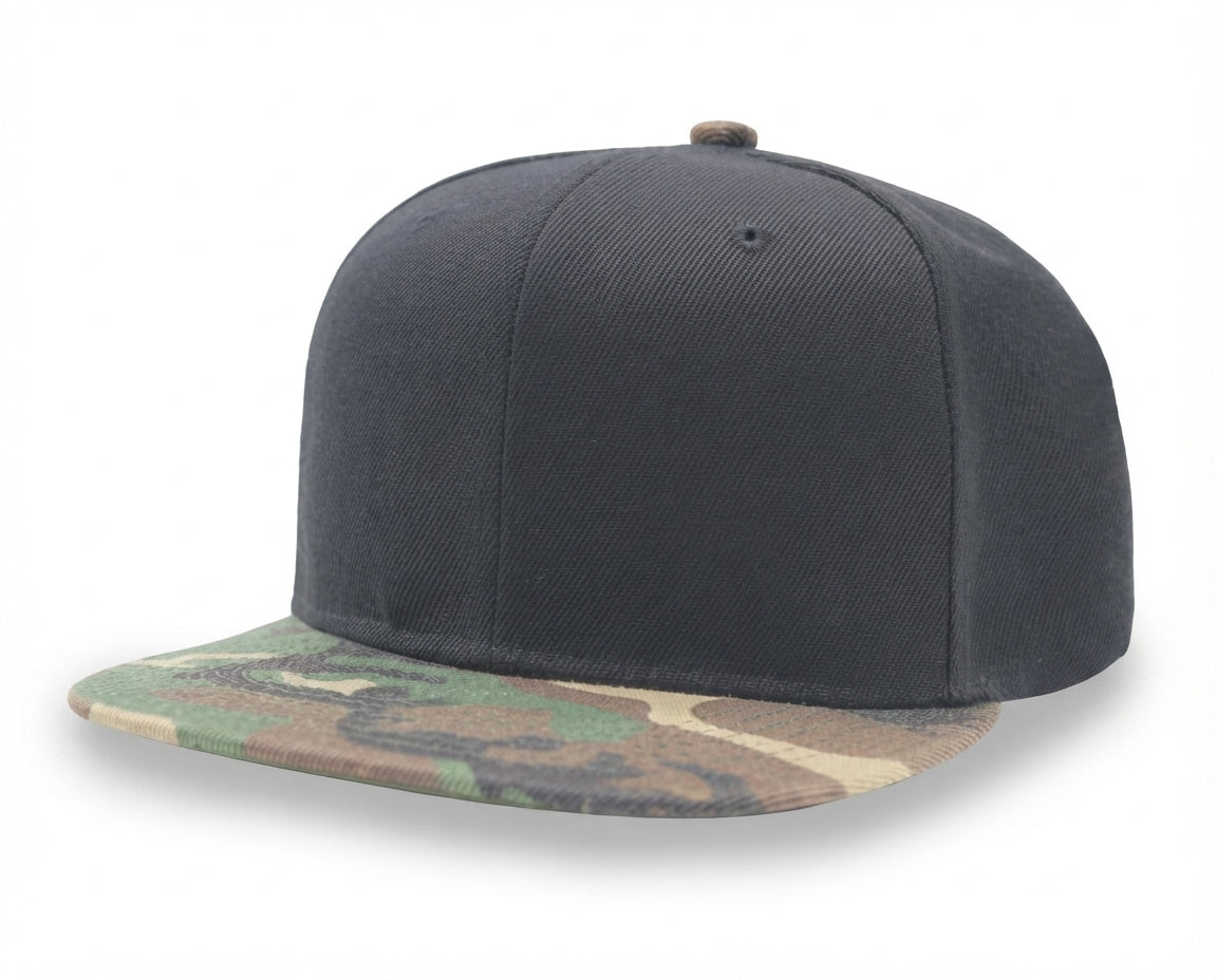 Baseball Team Cap 6 Panel Flat Bill Snapback