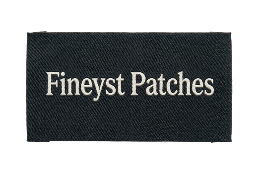 Custom cotton label with woven text - Fineyst Patches sample