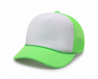 5 Panel High Profile Foam Mesh Back Trucker Cap w/Rope