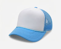 5 Panel High Profile Foam Mesh Back Trucker Cap w/Rope