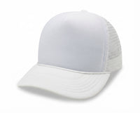 5 Panel High Profile Foam Mesh Back Trucker Cap w/Rope