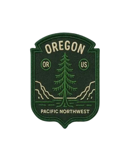Custom Embroidered Patches Oregon - custom patch by Fineyst Patches