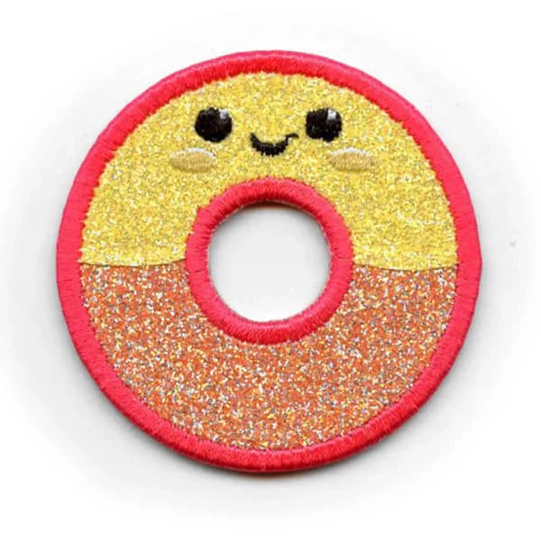 Kawaii Glitter Gummy Ring Embroidered Patch