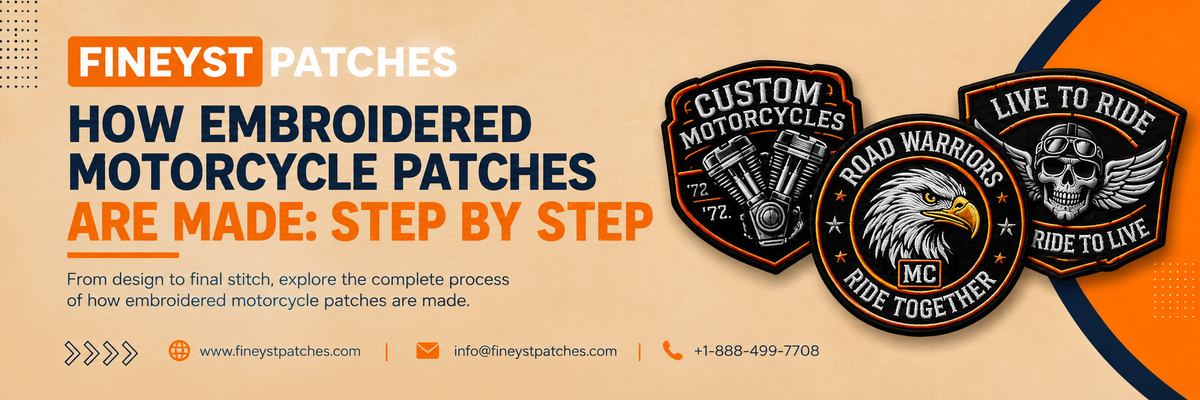 How Embroidered Motorcycle Patches Are Made: Step by Step