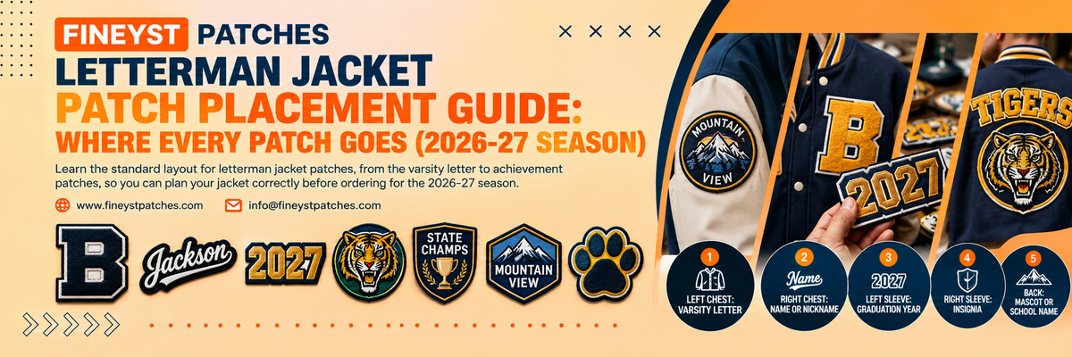Letterman Jacket Patch Placement Guide: Where Every Patch Goes (2026-27 Season)
