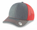 Heather Gray/Red