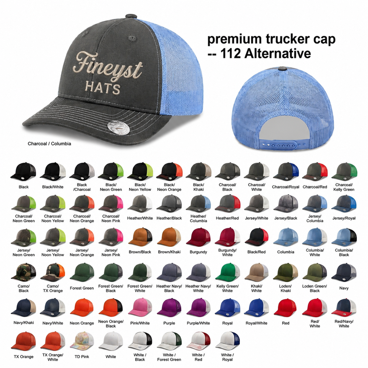 6 Panel Premier 112 Trucker Cap