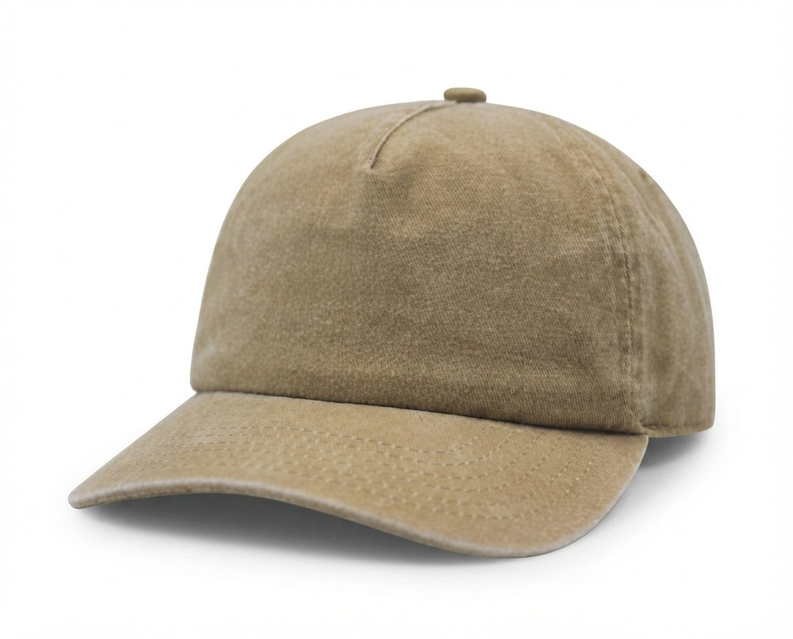 5 Panel Garment Washed Relaxed Golf Pigment Dyed Dad Cap