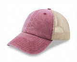 Burgundy Red/Khaki Beige