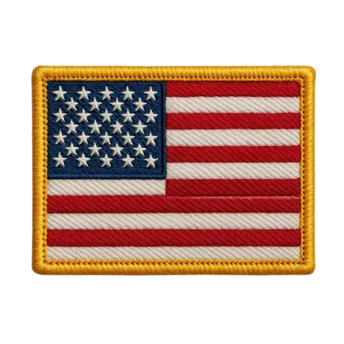 Custom Flag Patches, close-up detail view - Fineyst Patches