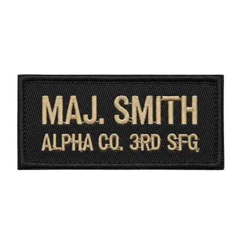 Custom Military Velcro Name Patches - custom patch by Fineyst Patches