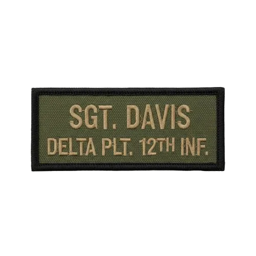 Custom Military Velcro Name Patches - View 3