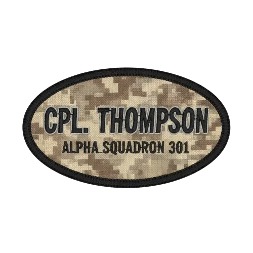 Custom Military Velcro Name Patches - View 4