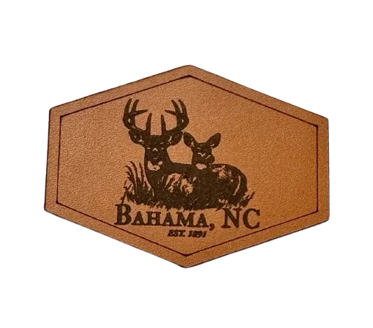 Custom Leather Name Patches - View 2