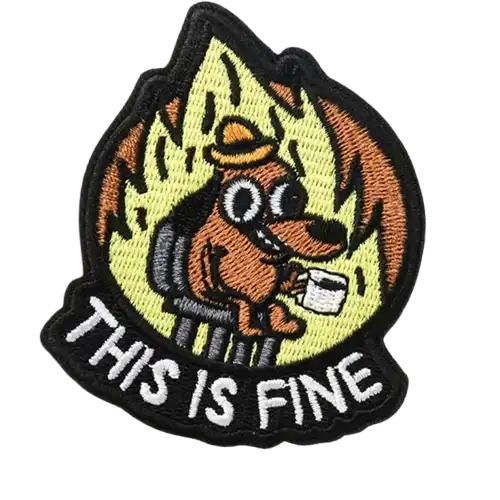 this is fine patch - View 1