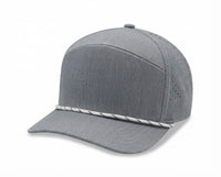 Sport Trucker Cap w/Laser Cut Mesh Back Rope Visor