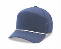 Sport Trucker Cap w/Laser Cut Mesh Back Rope Visor