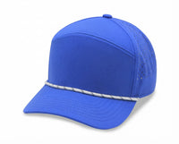 Sport Trucker Cap w/Laser Cut Mesh Back Rope Visor