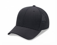 6 Panel Laser Cut Mesh Quick Dry Golf Trucker Cap